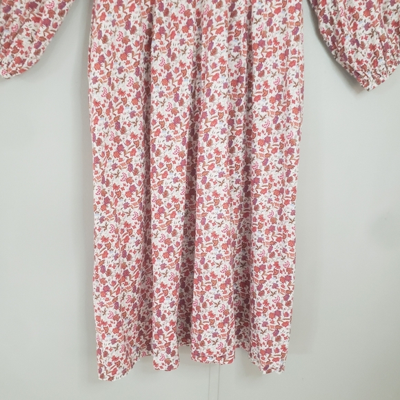 Universal Thread Pink Floral Button Down Balloon Sleeve Dress - Picture 12 of 15